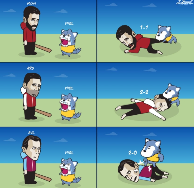 中国体育-今日趣图：今天请别叫我神秘内切男，我是狼队MVP、右后卫加克波